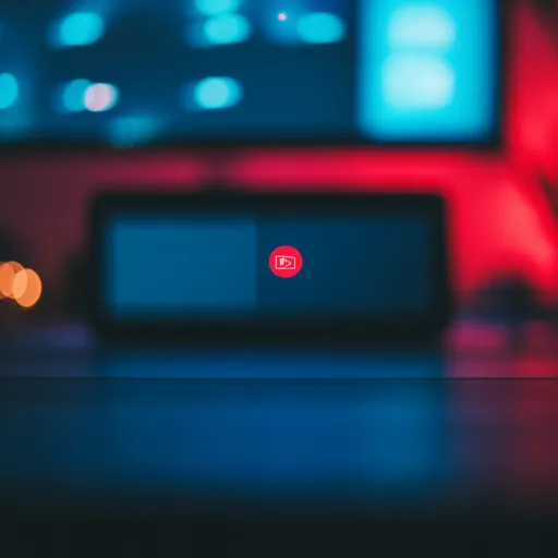 A desk setup with a computer on the background