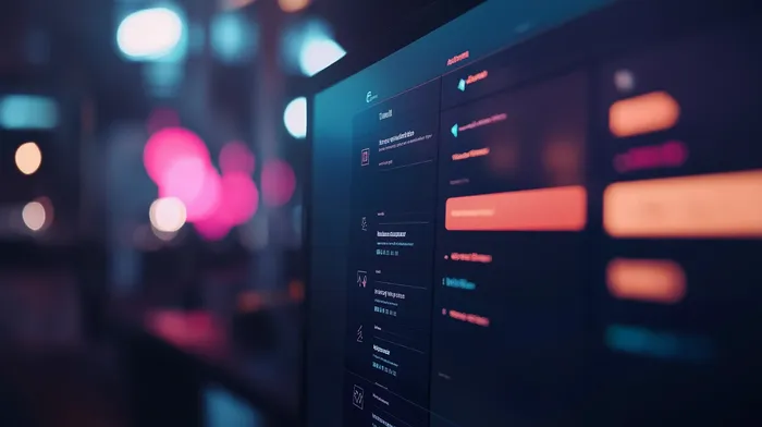 A computer screen showing dropdown menus