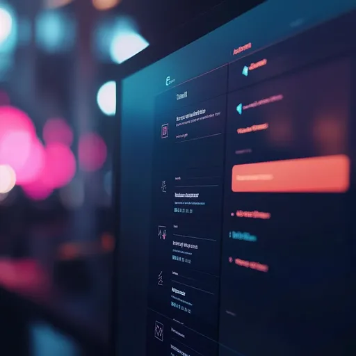 A computer screen showing dropdown menus