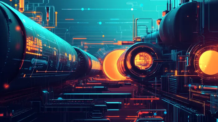 A set of pipelines running calculations
