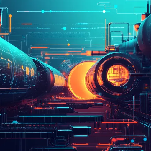 A set of pipelines running calculations